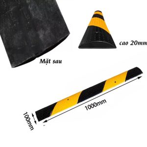Gờ giảm tốc xe máy bằng cao su - size 100x10x2cm