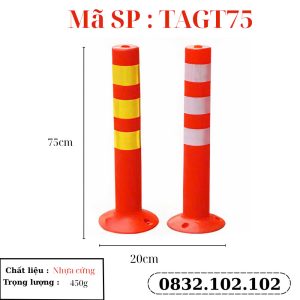 Cọc tiêu giao thông 75cm bằng nhựa PE cứng