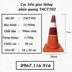 Cọc tiêu phản quang GT.70 B – cao 70cm – nhựa cứng