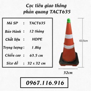 Chóp cảnh báo giao thông GT52 – cao 63.5cm