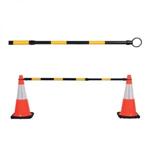 Thanh nối cọc tiêu 2m - 2 đoạn - màu vàng đen hoặc trắng đỏ (có thể rút lại)