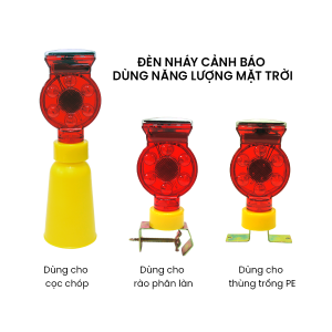 Đèn nháy cảnh báo dùng năng lượng mặt trời