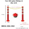 Cọc tiêu giao thông hình trụ có dây xích - nhập khẩu Hàn Quốc