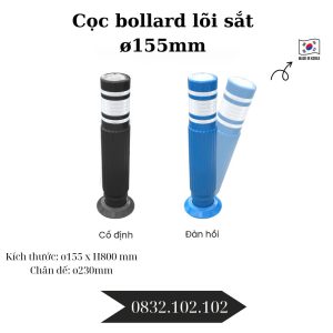 Cọc bollard lõi sắt ø155mm