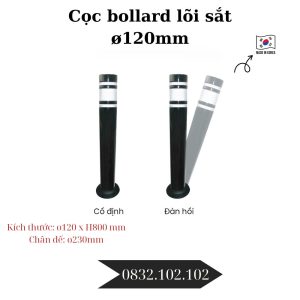 Cọc bollard lõi sắt ø120mm