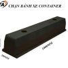 Cục chặn bánh xe tải lớn, xe container - loại đặc - L1000 x W200 x H180 mm - nhập khẩu Hàn quốc
